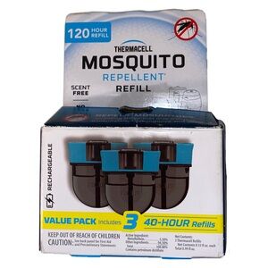 Thermacell 120 Hour Rechargeable Mosquito Repellent Refills Value Pack, 3PCS